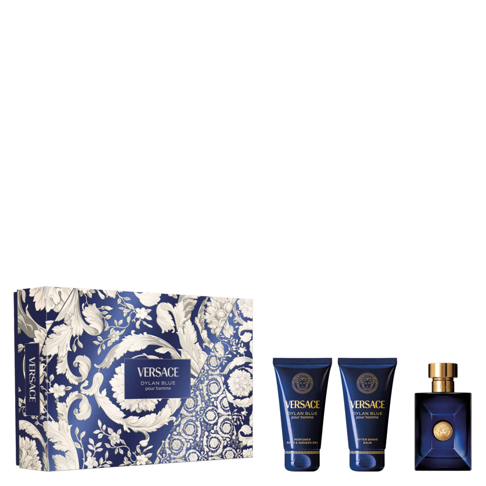 Versace Dylan Blue Eau De Toilette Spray 50Ml Gift Set (Worth 98.25)