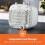 GEEPAS (White) Geepas Kettle, 4 Slice Toaster and 20L Mini Oven 8