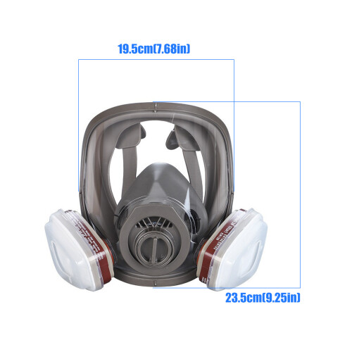Full Face Respirator Mask Rubber Face Shield Including Filter 2