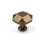 32mm Antique Brass Cabinet Knob Octagonal Pull 1