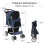 Maxmass Travel Pet Stroller, Foldable Small Medium Sized Dog Cat Trolley with St 7