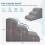 Dripex Dripex 3-Step Curved Dog Stairs Grey 2
