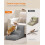 FEANDREA Feandrea 3-Step Dog Stairs, Waffle-Patterned Corduroy Dog Steps for Bed, Sofa, W 3