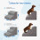 Dripex Dripex 3-Step Curved Dog Stairs Grey 6