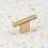 (60mm Knob Pull) Brass Knurled Gold Cabinet Pulls 3