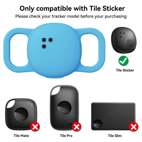 DDJ for Tile Life360 Sticker (2024) Tracker Cat Collar Case, 2-Pack Silicone Ant 1