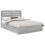 VidaXL vidaXL Storage Bed Grey Sonoma 140 x 200 cm Engineered Wood 2