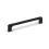 (128mm Handle) Matt Black Squared Angled Slim Cabinet Handles 1