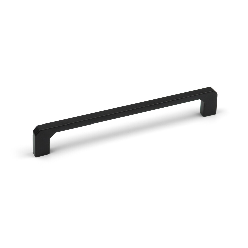 - 160mm Matt Black Cabinet Handle Slim Square Cupboard Drawer Door Pull Bedroom Bathroom Wardrobe Furniture Replacement Upcycle - Image 2