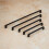 (256mm Handle) Matt Black Squared Angled Slim Cabinet Handles 9