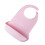 Soft Silicone Feeding Bib Mealtime Protector Clothes-Pink 1