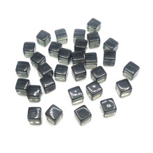 200Pcs 8mm Acrylic Blank Six Sided Dices Clear Role-Grey