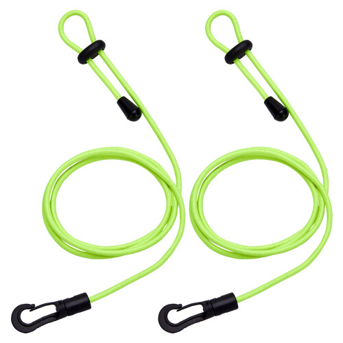 Kayak Paddle Leash Elastics Kayak Canoe Safety String-Green