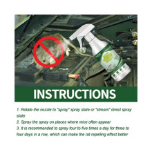 Strong Rat Natural Repellent Spray Suitable for Daily Indoor And Car Engines