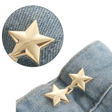 Star Tighten Waist Button Pin No Sew Waist Buttons Jean-Gold