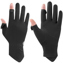 Cooling Ice Silk Gloves (One Size) Black