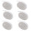 Polyester Flat Shoe Laces, 4 Pairs Shoelaces White S 1