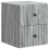 VidaXL vidaXL Wall-Mounted Bedside Cabinet 2 pcs Grey Sonoma Engineered Wood 3