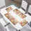 Absorbent Soft Placemats Non-Slip 6-Pack Hummingbird Peach 2
