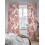 Sheer Curtains Abstract Paisley Red Flower Pattern 52x96 3