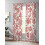 Sheer Curtains Abstract Paisley Red Flower Pattern 52x96 4