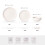 Stoneware Dinner Plates and Bowls Set 12-Piece for 4 3