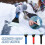 Snow Removal Shovel Heavy Duty Wheeled Ice Scraper 3