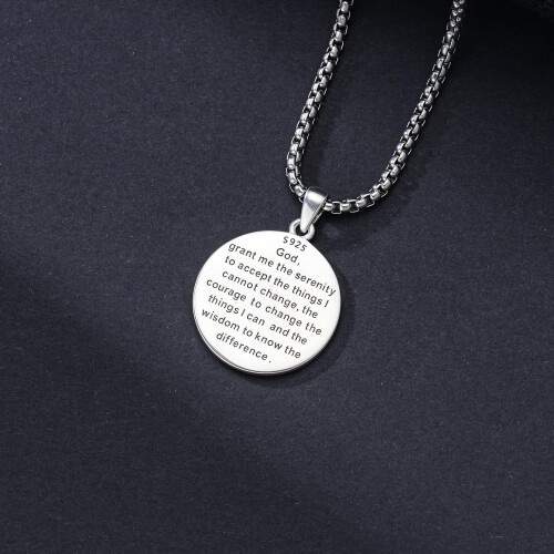 Praying Hands Necklace 925 Sterling Silver Pendant 2