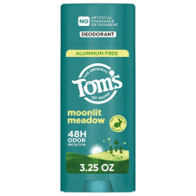 Tom's of Maine Moonlight Meadow Natural Deodorant for Men and Women, Aluminum Free, No Artificial Fragrances, Dyes, or Preservatives, 3.25 oz