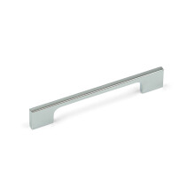 (128mm Handle ) Polished Chrome Slim Square Cabinet Handles