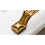 Gold Brass Cabinet Knobs Zinc Alloy 2-Pack 4
