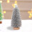 Silver Christmas Tree Desktop Decoration Plastic 21x8x8 cm 7