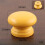 Drawer Knobs Wooden Lotus Shape Yellow 4 Pcs 2