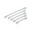 (192mm Handle) Polished Chrome Slim Square Cabinet Handles 13