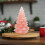 Artificial Crystal Christmas Tree Pink Decorative Ornament 5