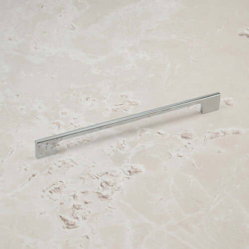 (224mm Handle ) Polished Chrome Slim Square Cabinet Handles 2