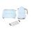 Smeg (Blue) Smeg KLF03 Kettle + TSF01 Toaster + TSBW01 Bun Warmer Bundle 1