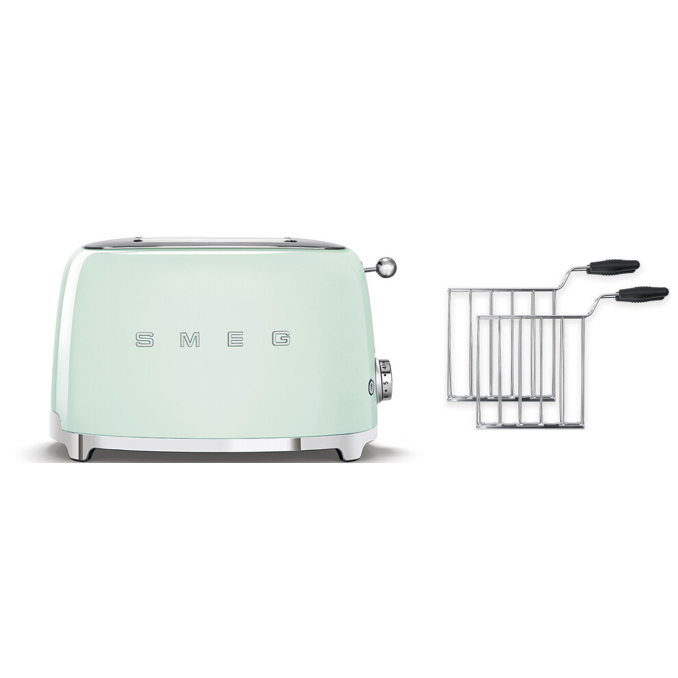Smeg Unisex Light Green Tsf01 2 Slice Toaster W/ 2-Sandwich Racks In - Image 5