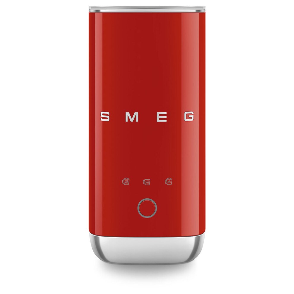 (Red) Smeg 50'S Style Mff02 Mini Milk Frother Red 5061104840195