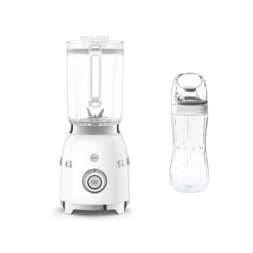 Smeg (White) Smeg BLF03 Blender + BGF03 Bottle To Go Bundle