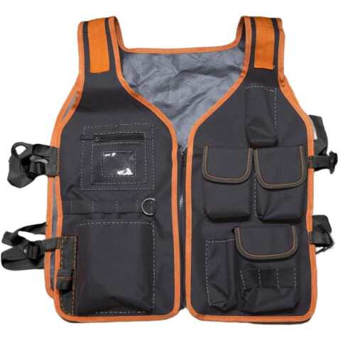 Lightweight Carpenter Work Vest with Large Capacity Tool Pouches, Adjustable Fit, Durable Practical Design 2