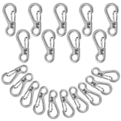 Mini Carabiner Quick Release Clips 20 Pcs 2