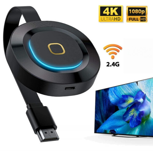 4K Wireless HDMI Display Dongle Adapter, 1080P WiFi Casting Receiver for iPhone iPad, iOS Android Tablet Lapto 1