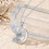 Cat Initial Pendant Necklace Silver Alphabet A-Z 2