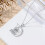 Cat Initial Pendant Necklace Silver Alphabet A-Z 3