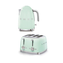 (Pastel Green) Smeg Bundle Set TSF03 4-Slice Toaster & KLF03 Kettle Bundle Set