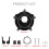 Air Cleaner Clear Matte Black with Grey Filter for Harley 4