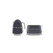 (Grey) Smeg Bundle Set KLF03 Kettle & TSF01 2 Slice Toaster