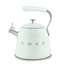 (Pastel Green) Smeg WKF01 Retro Stovetop Whistling Kettle