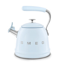 (Pale Blue) Smeg WKF01 Retro Stovetop Whistling Kettle